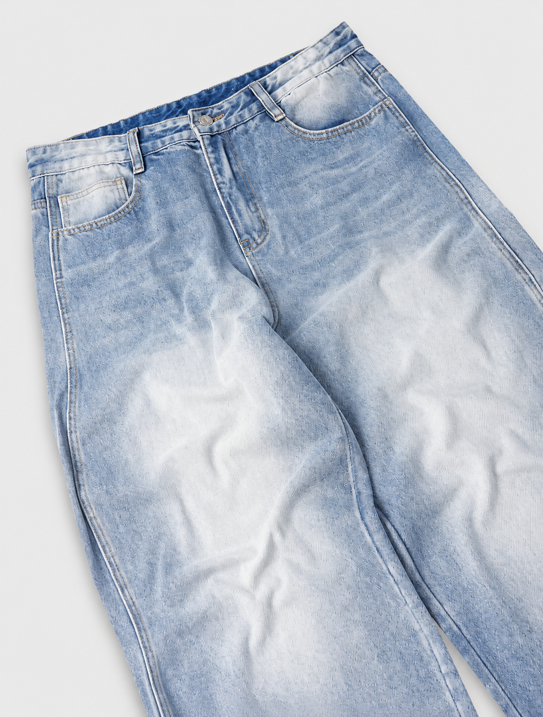Wave Washed Baggy Jeans