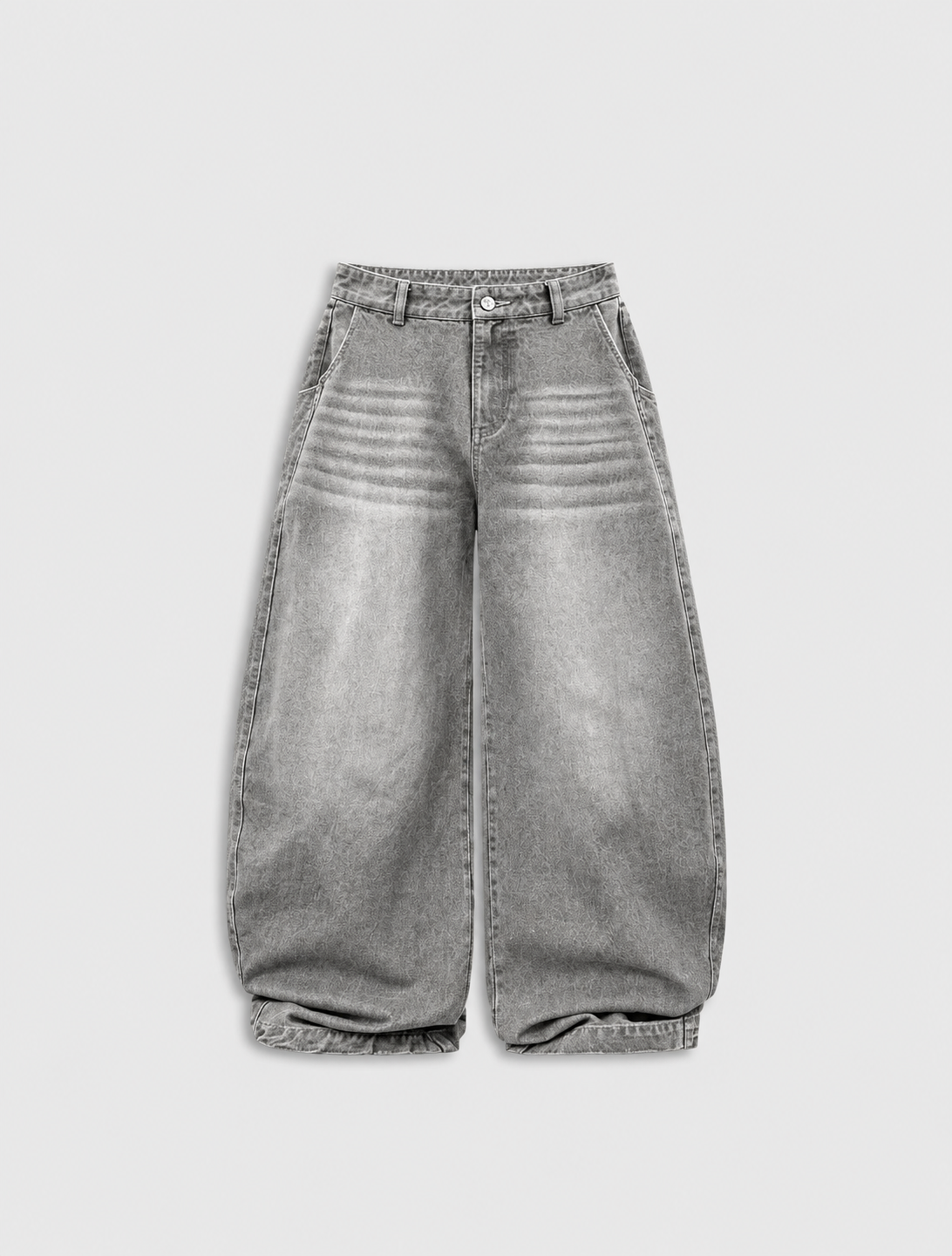 Washed Barrel Baggy Jeans