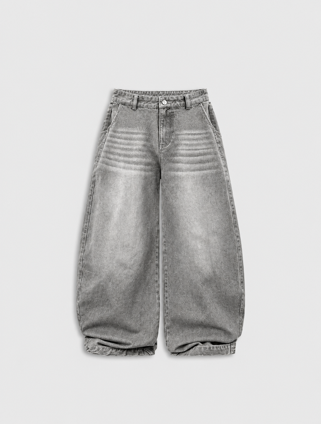 Washed Barrel Baggy Jeans