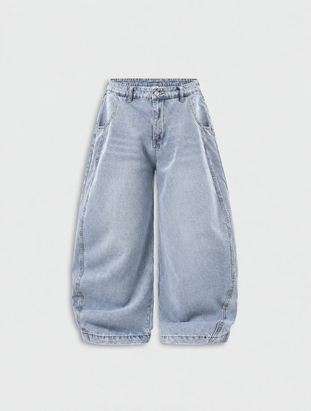 Washed Barrel Baggy Jeans